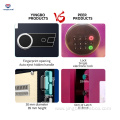 fingerprint lock safes colorful mini home/hotel safe box